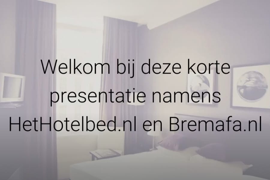 Videopresentatie HetHotelbed