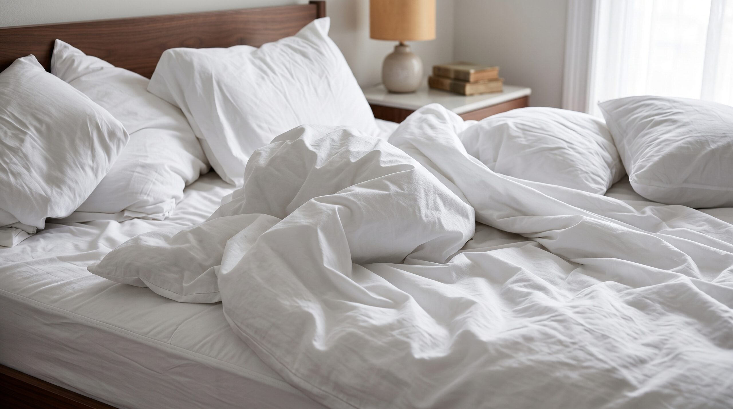 bedden-internationale-hotelketens-hotelbed Luxueus en comfortabel opgemaakt hotelbed in een stijlvolle hotelkamer van een internationale keten.